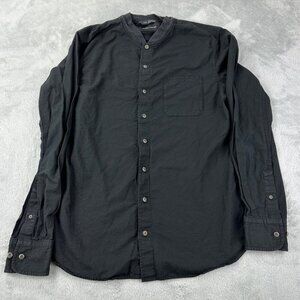 Wings + Horns Black Button Down Shirt Men’s Size Medium
